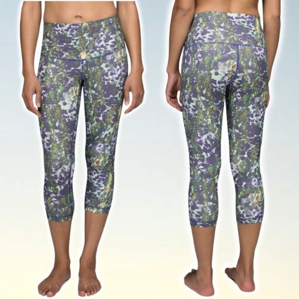 LULULEMON Wunder Under Crop II Sz 4 Full-On Luxtreme